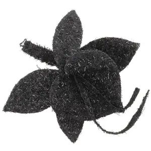 Pre-owned Giorgio Armani Wool Small Leather Goods Armani Polyester Flower Brooch