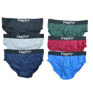 Mens Bikini Underwear Briefs Low Rise 100% Cotton 6-Pack