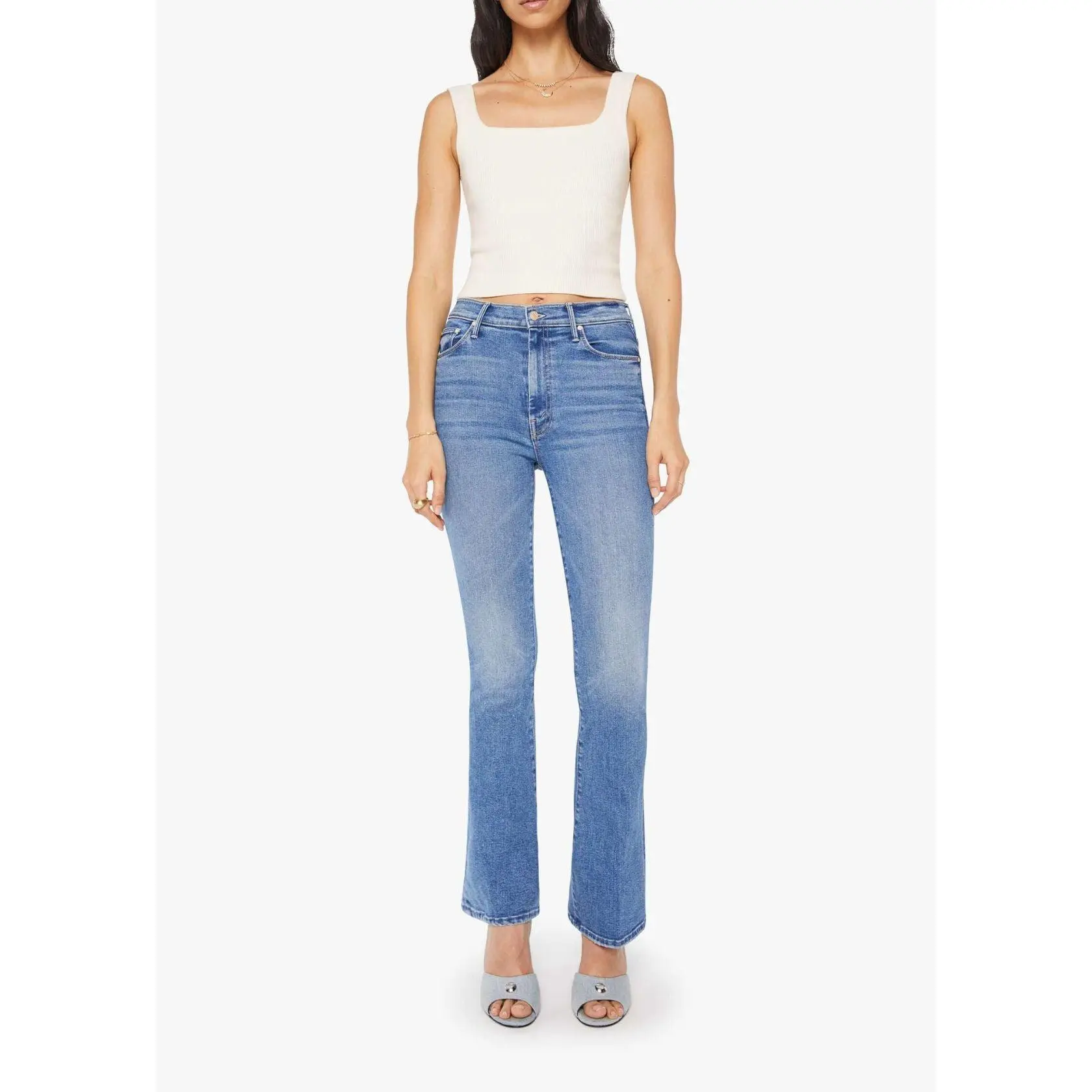 MOTHER High Waisted Weekender Skimp Jean - Swing and a Miss