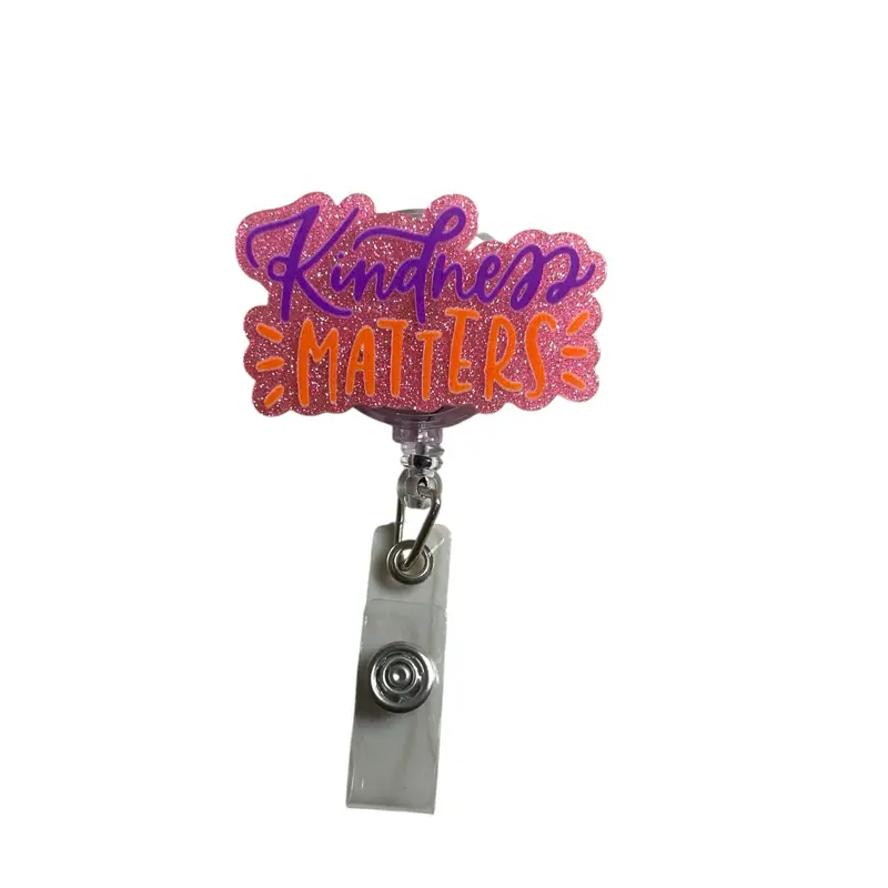 Kindness Matters Badge Reel Personalized acrylic