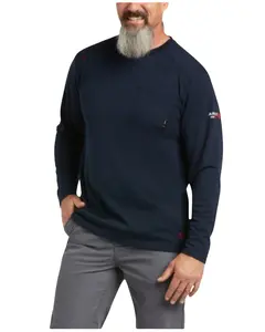 Ariat Men's Men'S Fr Max Protect Baselayer Long Sleeve Work Pocket T-Shirt - 10039161