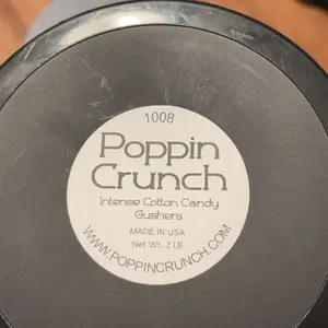 Poppin Crunch Intense Cotton Candy Gushers Candy Snacks 1 - 2 LBS - Choice of Sweet or Sour Bonbon Candies Corn Sugar