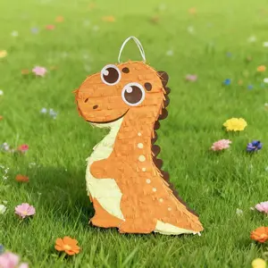 Dinosaur Pinata Set, Holiday Party Essential, Includes Hammer, Confetti, Eye Mask, Perfect for Carnival Parties