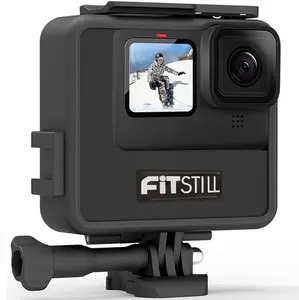 FiTSTILL Cold Shoe Extended Battery Frame Mount with Compact Portable Camera Accessories Protection Endurance Frame Power only for Go Pro Hero 10 Black