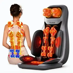 Massager Chair with Heat, Shiatsu Neck Back Massager Portable with Compress & Rolling,Massage Chair Pad for Full Back,for Dad Mom Women Men