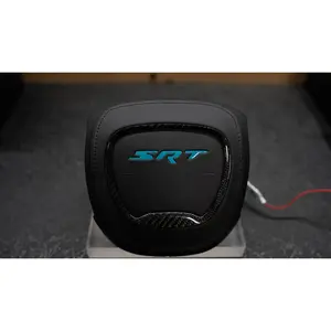Habibis Carbon SRT Airbag Cover for Dodge SRT Models - Premium LED SRT Decal, Carbon-Style Interior Enhancement, Heat-Resistant, OEM Fit, Aggressive Motorsport-Inspired Car Accessories