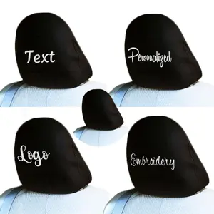 Yupbizauto Personalized Embroidery Headrest Covers for Truck, SUV & Car - Customized Auto Accessories, for Men and Women- 4+1 Pieces Set for Style & Comfort Made in The USA