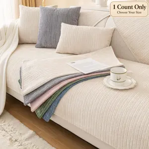 Chenille Sofa Cover, 1Pcs Soft Plush Anti-Slip Design Couch Cover, Sofa Slipcover, Pet-Friendly Sofa Cushion, Fits 1-5 Seater Sofas, Sofa Couch Covers, Soft Sofa Protector