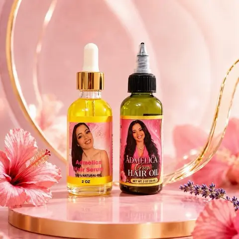 Hair Serum & Hair Oil Set, 2 oz Haircare Product Hydrating Hair Treatment