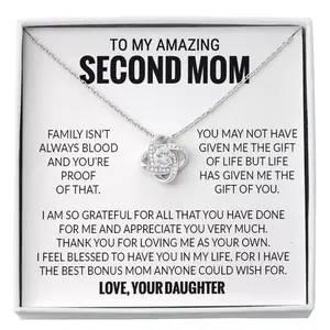 To My Amazing Second Mom, Second Mom Gift Necklace, Bonus Mom Present, Step Mom Jewelry