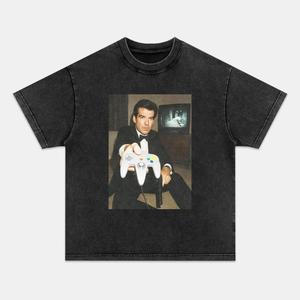 RETRO GAME T-shirt, High-Quality Print Hoodie, Unisex Vintage Crew Neck Regular Fit Cotton Fabric Casual Comfort Breathable Short Sleeve Funny T-shirts Fashion Men&Women's Top for Streetwear 091602