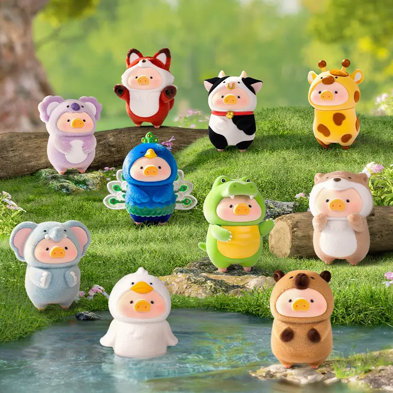 52TOYS LuLu the Piggy LuLu the Piggy - Animal Party Series Kawaii Creative Gift Room Decor Desktop Decoration Gift for Birthday Party Decorating Coin Bank