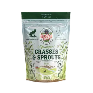 GUSSY'S GUT Youthful Grasses & Sprouts – Fermented Grass & Sprout Blend for Dogs | Helps Reduce Grass-Eating Behavior | Supports Gut Flora, Healthy Digestion & Vitality | All Breeds & Ages