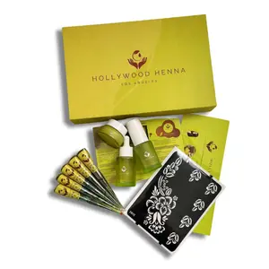 Organic Henna Cones with After Care Kit for Reddish-Brown Color