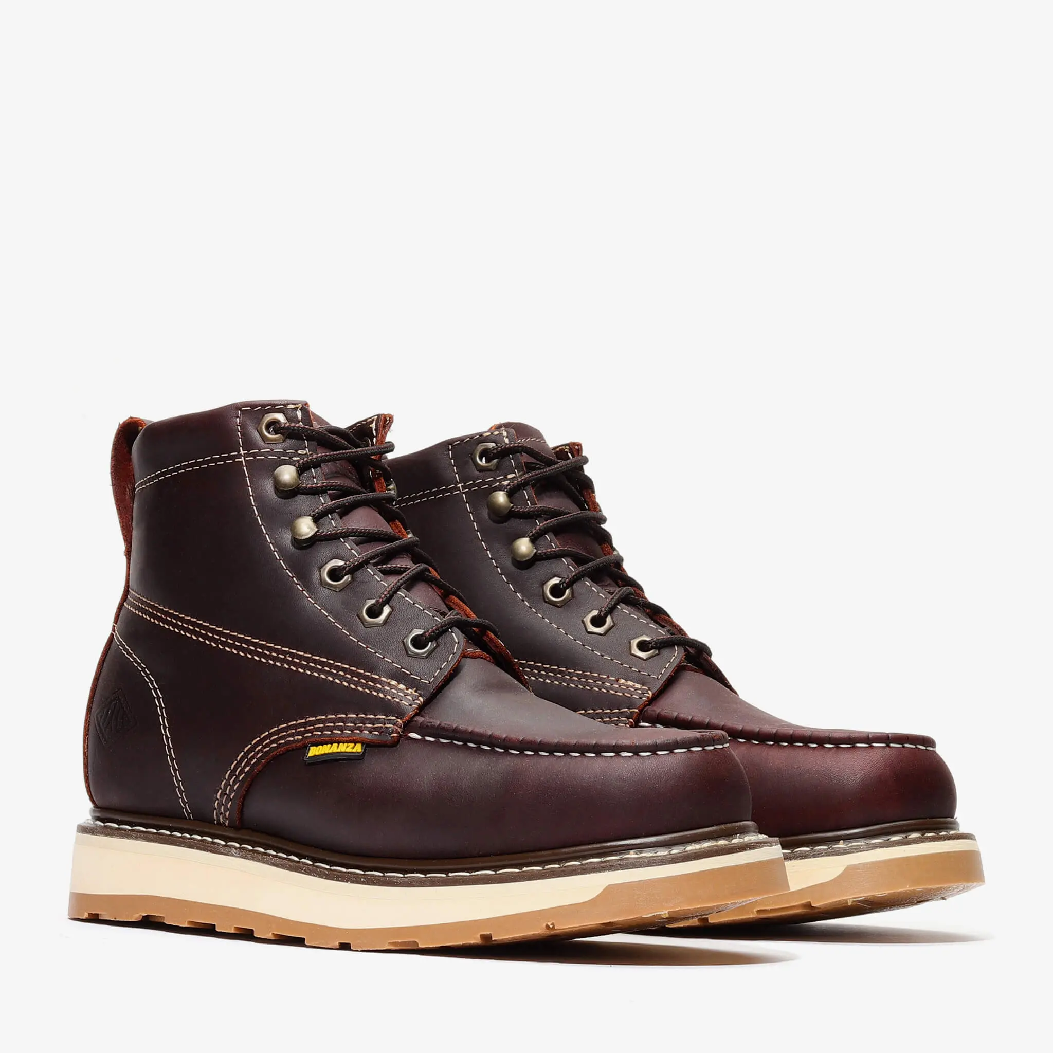 FRONTIER DUAL 6" MOC TOE BURGUNDY FRONTIER DUAL 6" MOC TOE BURGUNDY