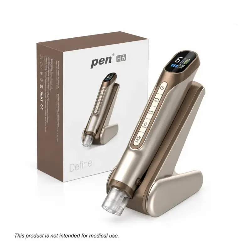 The drpen H6 beauty and skincare equipment set, includes an H6 beauty device/a base/a set of chargers/Two replacement parts