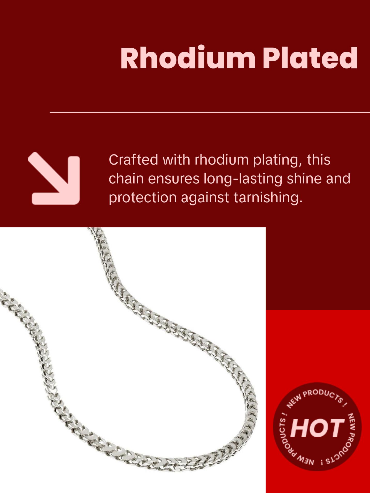 3mm Silver Franco Chain