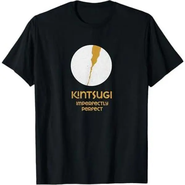 Imperfectly Perfect Kintsugi Japanese Pottery Repair Ceramic T-Shirt