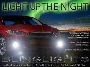 For 2013 2014 Ford Mondeo Mk5 Xenon Halogen Fog Lamps Driving Lights Foglamps Foglights Kit