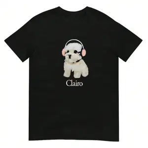 Clairo Dog Pup Headphones Shirt Clairo Dog Pup Headphones Shirt