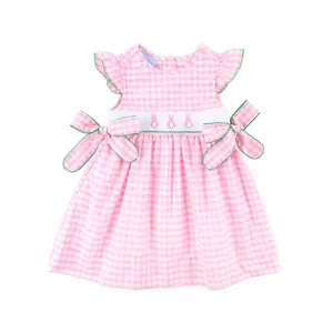 Peeps Smocked Pink Check Beverly Dress