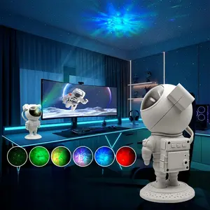 Astronaut-shaped Bluetooth Speaker Star Projector, Starry Ambient Light, Spaceman Ornament & Dimmable Remote-Controlled Night Light