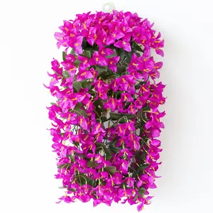 2pcs Artificial Bougainvillea - Fade-Faux & Spring for Home Decor, Indoor Outdoor Decorative, Suitable for Outdoor and Indoor Use on Front Doors, Garden, Porch. Ideal for All Seasons and for Weddings, Engagements, Parties, Easter, and Othe