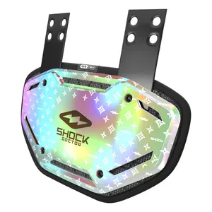 Shock Doctor Showtime Iridescent Lux Back Plate MAX PROTECTION Comfort Speed Ventilated HEX Padding for Football Players