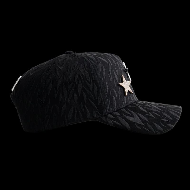 Barbas Hats x CT "Rockstar I Edition" Snapback Cap Premium Streetwear Baseball Hat with 3D Chrome Embroidered Logo Unisex Urban Fashion Inspired by Latin Music & Los Angeles Culture