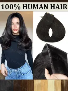 12inch-24inch Double Inject XO Hole Weft Hair Extensions Twin Tabs PU Skin Weft No Glue Micro Link Application For Women 40g-50g Salon Quality