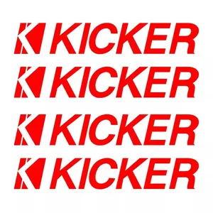 Kicker Audio Sticker Kicker Audio Decal Kicker Speaker Die Cut Vinyl Car Window