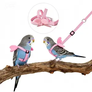 Bird parrot leash, cockatiel, budgerigar, lovebird traction rope, outdoor flight harness, bird walking supplies, extended leash