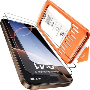 2-Pack for  16 Pro Max Screen Protector,[Double Shatterproof Tempered Glass] [9H+ Hardness],99.99%  Clear,Full Coverage,Anti Scratch & Smudge,Easy Installation