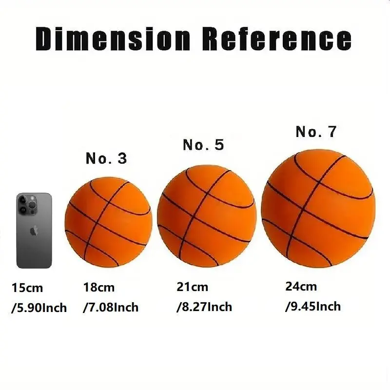 Indoor Quiet Basketball Set - Noise-Free Rebound Hoop and Training Ball Basketballs for Silent Indoor Play