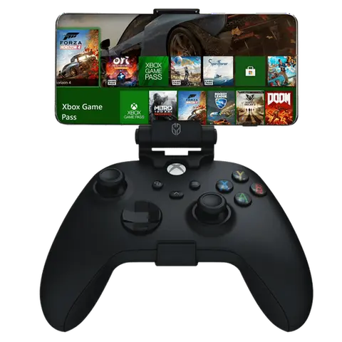 Ghost Gear Phone Mount for Xbox Series X Controller - Secure Attachment, Adjustable Viewing Angle, Universal Phone Compatibility, Black Design - Holder (controller not included)