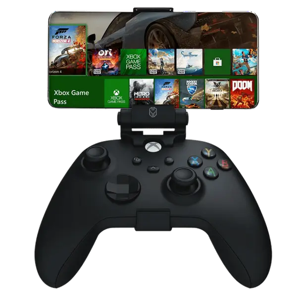 Ghost Gear Phone Mount for Xbox Series X Controller - Secure Attachment, Adjustable Viewing Angle, Universal Phone Compatibility, Black Design - Holder (controller not included)