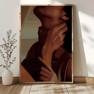 Black love art, black love wall art, black couples wall art, black couple art, black love, African art, African wall art, black art Unframed