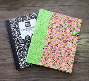 Chic Brico Fabric Covered Hardcover Notebook Composition Book Cover - Googly Eyes