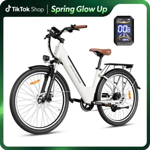Windhorse F2 26" High-Power Commuter Electric Bike for Adults with 750W Peak Motor, 20MPH & 50 Miles Range, 468WH Removable Battery, 7-Speed Commuter Ebike with Suspension, powerful e bike