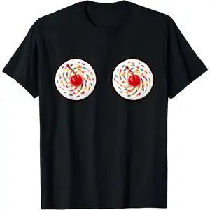 Women's Cupcakes, Sprinkles & Cherry On Top Proud Embarrassing Graphic T-Shirt
