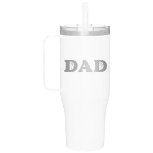Basketball Dad 40 oz Tumbler Mug | White