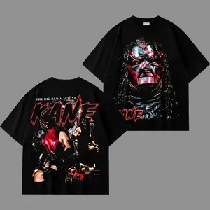 [WWE] Kane WWE Vintage Graphic T-Shirt, Big Red Machine Wrestling Tee, Retro 90s WWE Shirt, Kane Mask Graphic Tee, Hardcore Wrestling Streetwear, Oversized Unisex T-Shirt, Gift for WWE Fans