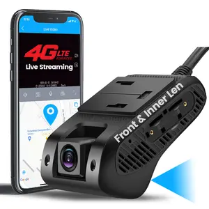 JC400P 4G Car Camera With Live Stream1080P Dual Cameras GPS Tracking Wifi Hotspot Multiple Alarms DVR Dash Cam Free APP Web