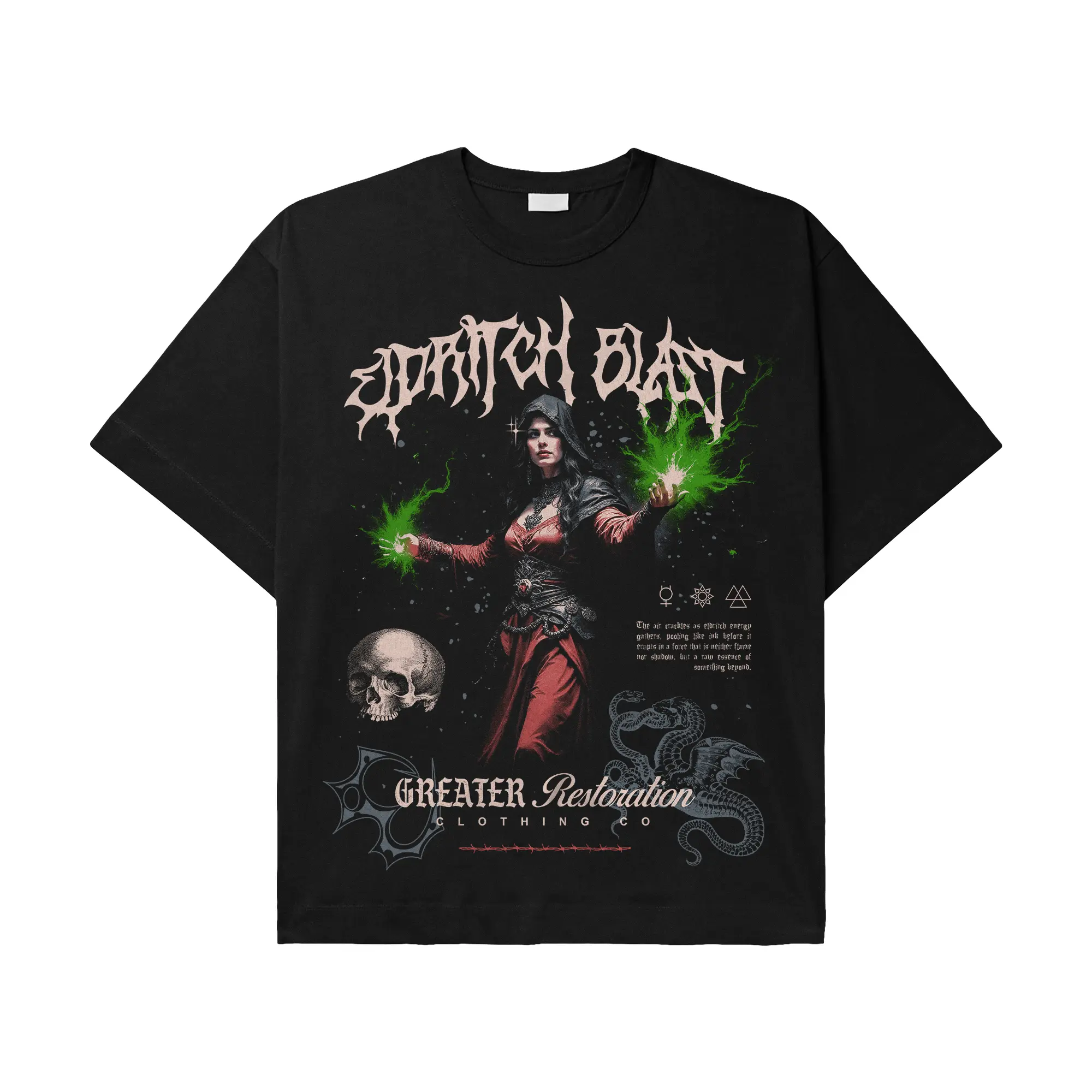 Eldritch Blast Tee Casual Classic Cotton Fabric Shirt Unisex