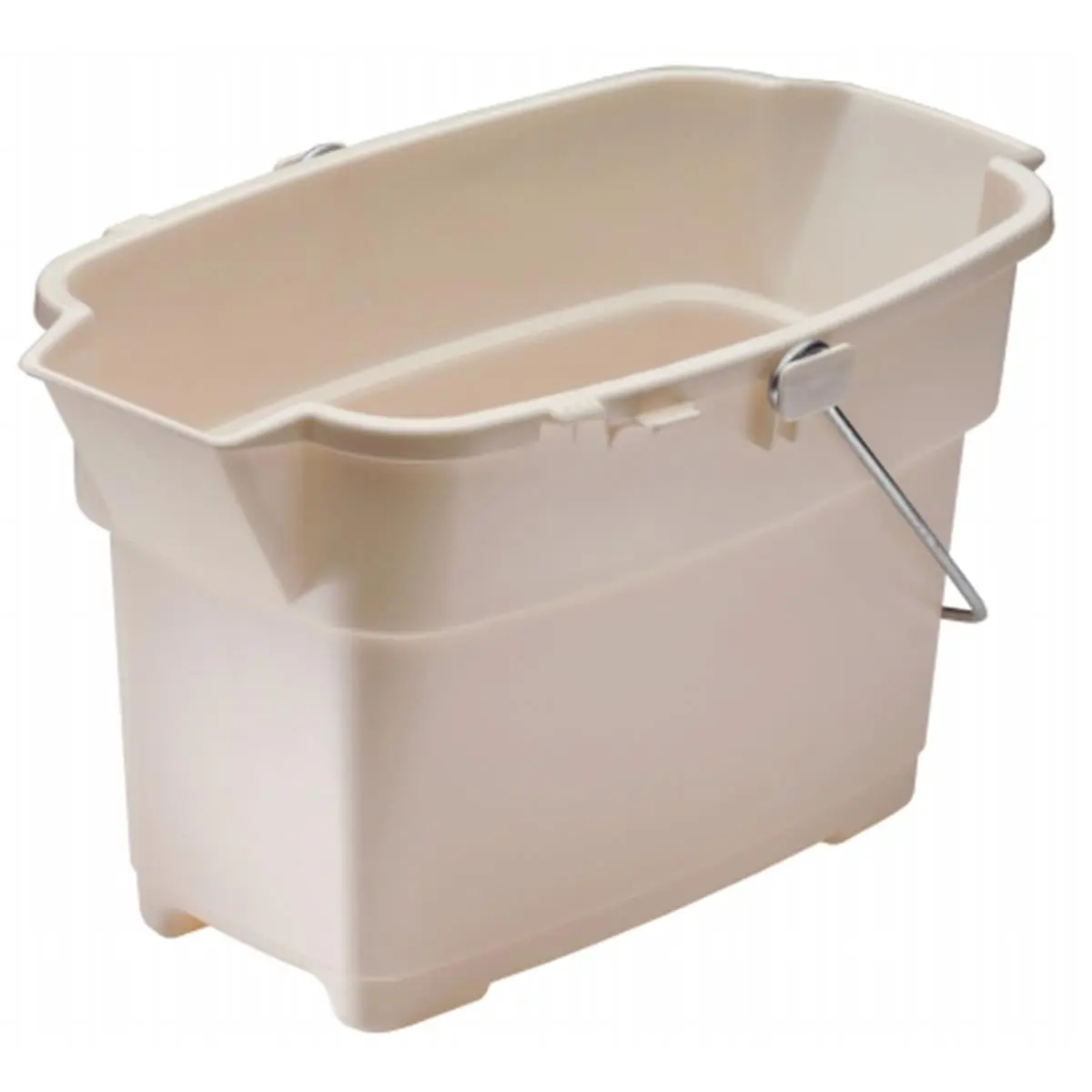 212 MAIN Rubbermaid 1793556 14 Qt Bisque Heavy Duty Washing Bucket - Pack of 6
