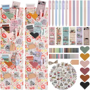 Blind Date with A Book Gifts - Blind Date Book Lover Gifts Box Supplies with Wrapping Paper Bulk Annotation Kit Highlighters Bookmarks Stickers Bookish Bookworm Librarian Readers Club for Women Men