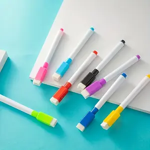 8/16pcs Dust-Free Dry Erase Whiteboard Markers, Erasable Colorful Board Markers, Blackboard Pens, School Supplies