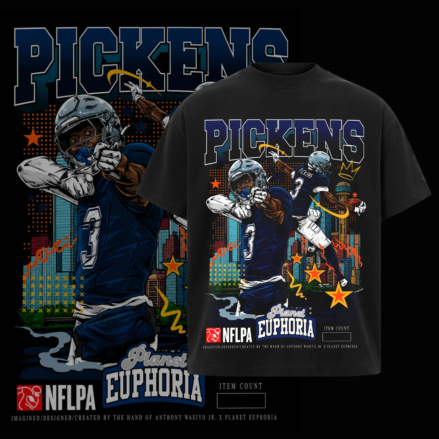 George/Pickens V2 Tee TShirt Vintage 90s Graphic Tee for Men Women Fans Y2k Streetwear Top