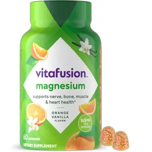 vitafusion Magnesium Gummy Supplement, Bring calm to your vitamin routine, Tropical Citrus Flavor, 60 Gummies