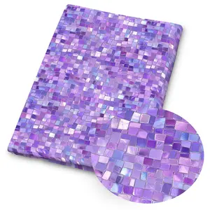1 piece of purple printed fabric – 59 x 19.68 inches (150 x 50 cm), pre-cut polyester fabric featuring a print of autumn leaves and flowers – suitable for DIY sewing, scrapbooking, tablecloths and craft projects